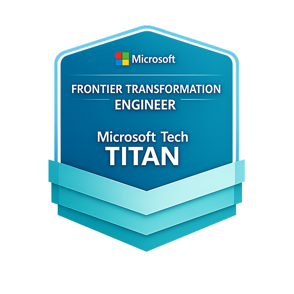 Microsoft Tech Titan, Frontier Transformation Engineer badge